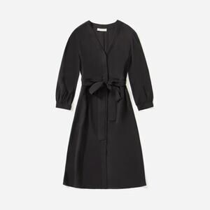 NEW Everlane Midi Dress Dark Grey